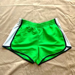 Danskin lime green gym shorts